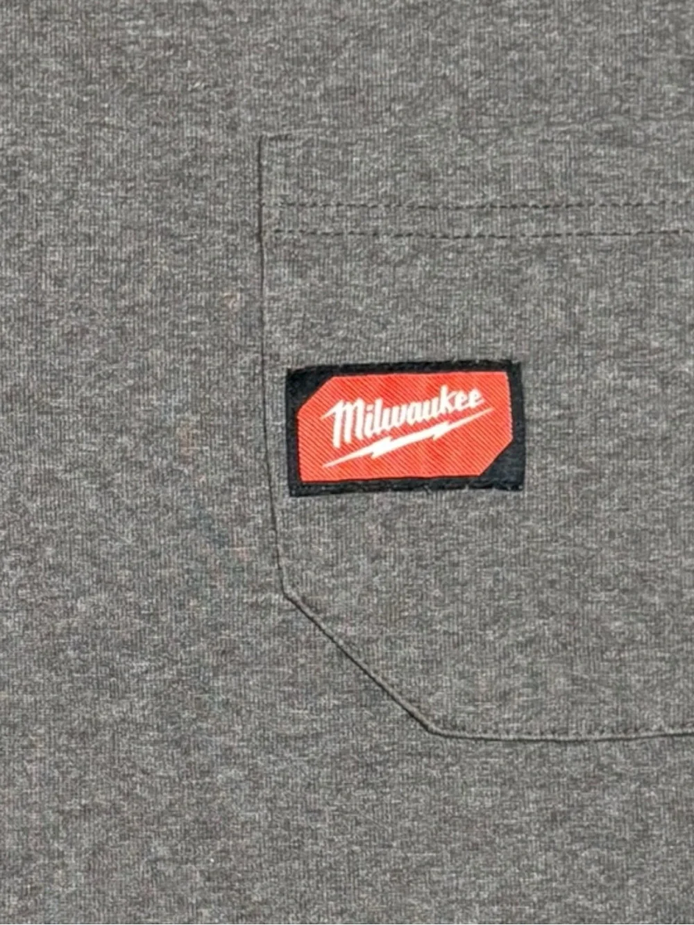 Men’s Milwaukee Heavy Duty Pocket T-Shirt 2x Grey